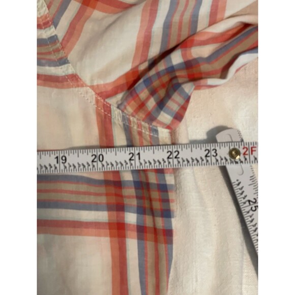 The North Face Womens Top Blouse Lg Roll Tab Plaid Button Front Active Outdoors - Picture 7 of 11